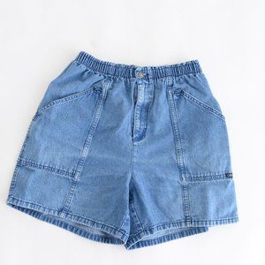 Vintage Cherokee Blue 100% Cotton Denim Jean Shorts  L